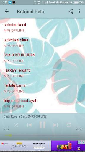 Lagu Betrand Peto Offline screenshot 3
