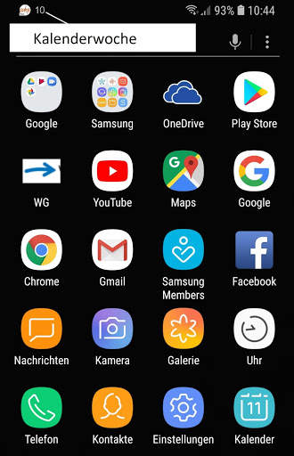 calendar week in status bar screenshot 4