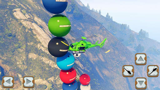 Superheroes Flying Helicopter Racing screenshot 4