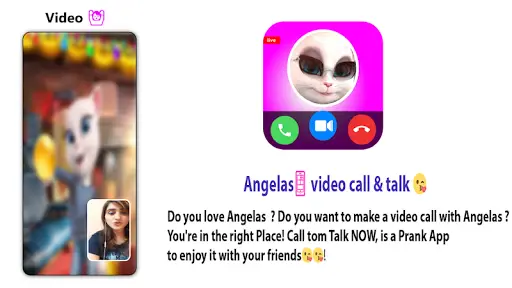 Angela’s 📱 talking & Video Call   Chat Simulator screenshot 1