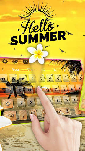 Summer Beach Keyboard Theme screenshot 2