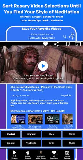 Rosary Experience: 2000 Catholic Video Meditations screenshot 2