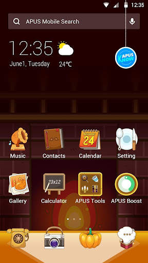 Thanksgiving Turkey-APUS stylish theme screenshot 1