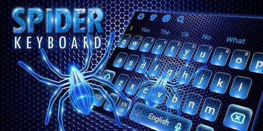 Blue Spider Keyboard Theme 6 تصوير الشاشة