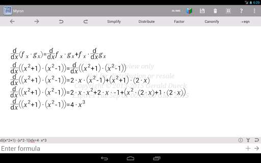 Myron Lite Algebra & Calculus screenshot 9