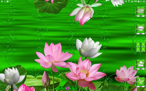 Free Lotus  Go Launcher theme screenshot 9