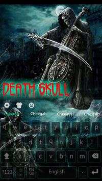 Dark Flame Devil skull gun Theme Keyboard screenshot 1