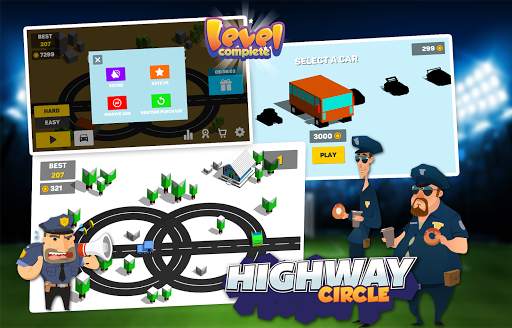 Highway Circle: Try Not To Crash the Car Loop Game स्क्रीनशॉट 3