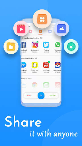 Share files and apps, Share karo -WokShare it screenshot 1
