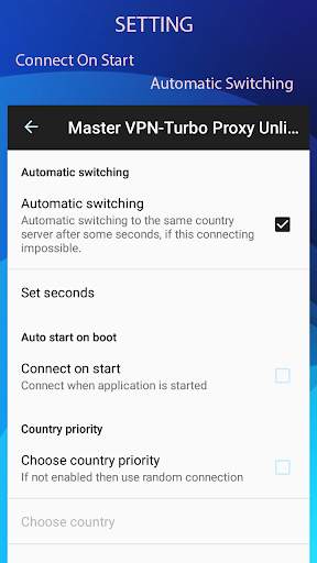 Master VPN-Turbo Proxy Unlimited Vpn screenshot 7