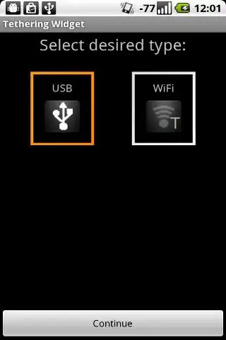 Tethering Widget screenshot 1
