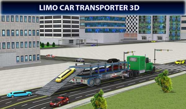 Limousine Car Transport Truck 3D Transporter Games screenshot 14