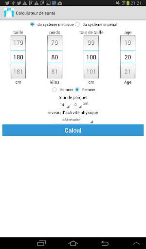 Calculateur de santé screenshot 6