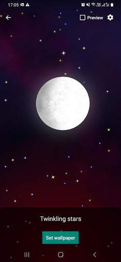 Twinkling Stars Live Wallpaper screenshot 1