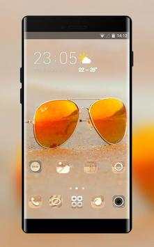 Theme for funny colour beach sunglasses screenshot 1