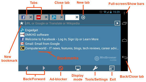 MiniBrowser BETA 2 تصوير الشاشة