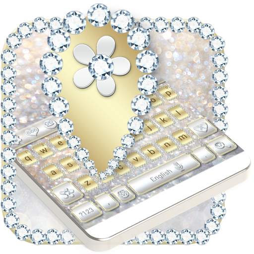 Luxury Gold & Silver Keyboard 10001004