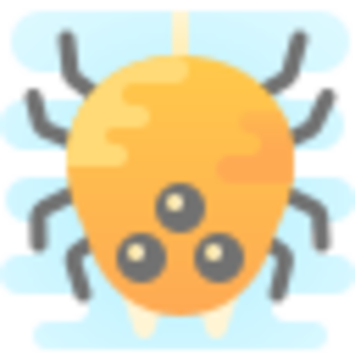 Spider run man icon