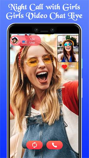 Night Call with Girls-Girls Video Chat Live screenshot 1