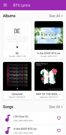 BTS Lyrics Offline screenshot 1