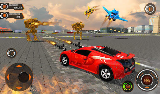 Real Robot Shooting Car Simulator: Robot Games 3D screenshot 12
