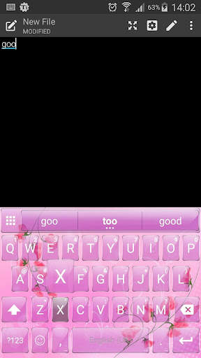 Emoji Keyboard Glass Pink Flow screenshot 3