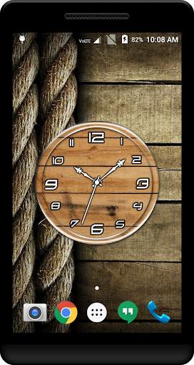 Wooden Clock Live Wallpaper screenshot 3