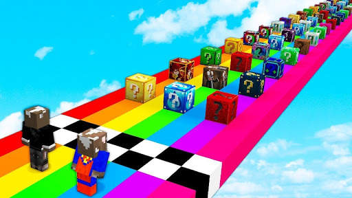 Lucky Block Race for Minecraft Pe (MCPE) screenshot 1