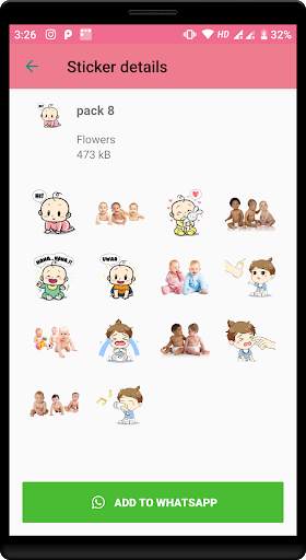 Cute Baby Sticker for Whatsapp 2020 screenshot 5