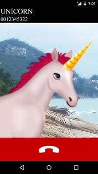 fake call unicorn game 2 screenshot 2