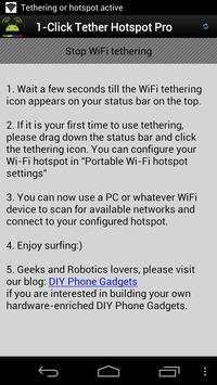 1-Click WiFi Tether No Root screenshot 2