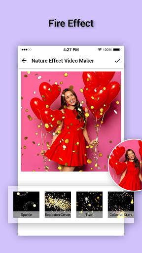 Glitter Photo Effect Video Maker with Music screenshot 4