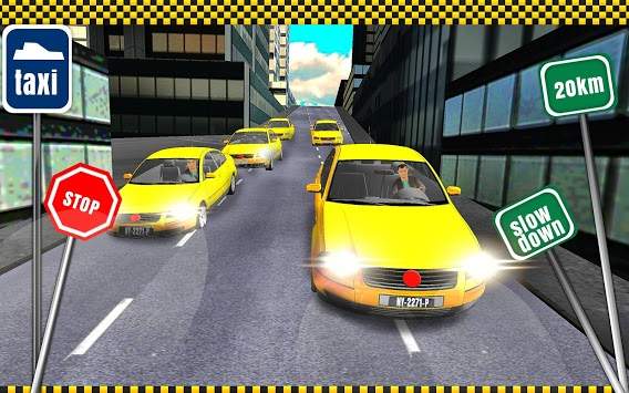 Taxi Driving 3D: Snow City screenshot 2