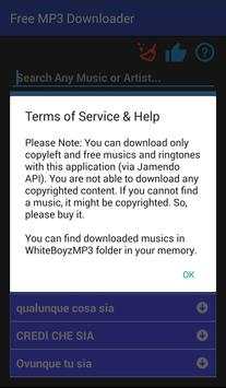 Free music download screenshot 3