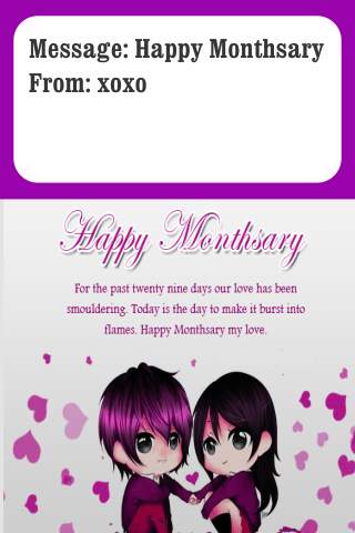 Happy Monthsary Wishes screenshot 3