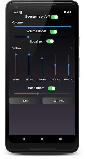 Volume Booster, Equalizer and Bass Boost for Music screenshot 4