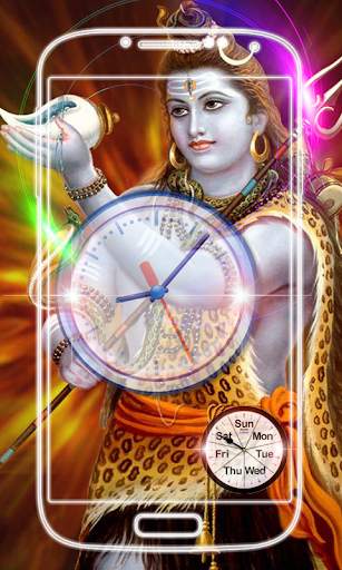 Lord Shiva Clock Live Wallpaper screenshot 4