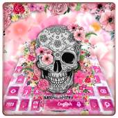 Flower Skull Keyboard 10001004