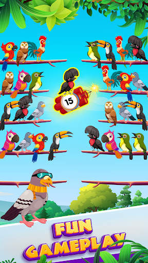 Budgie Bird Sort स्क्रीनशॉट 6