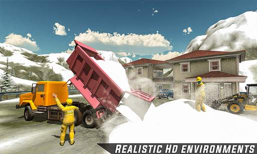 Heavy Excavator Snow Machine Simulator 2019 screenshot 3