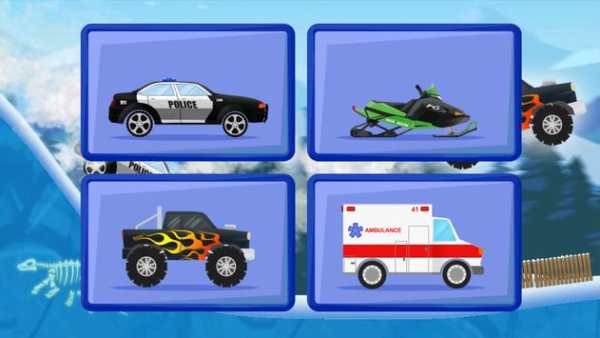 Kids car: Snow racing screenshot 1