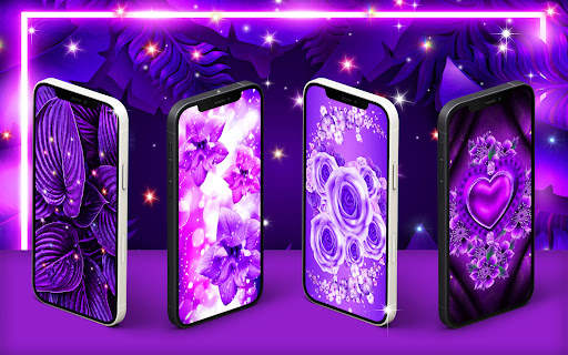 Purple live wallpaper screenshot 1