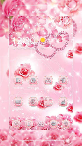 Pink Rose Diamond Theme screenshot 2