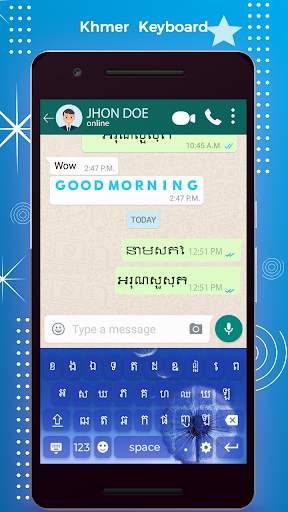 Khmer Keyboard - Khmer Typing Keyboard screenshot 1