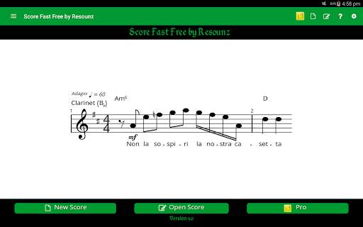 Score Fast Free: compose, notate & play music screenshot 9