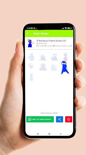 Rainbow Friend Sticker WA screenshot 2
