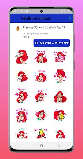 Princess Stickers for WhatsApp screenshot 4