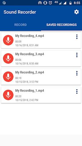 Voice Recorder 4 تصوير الشاشة
