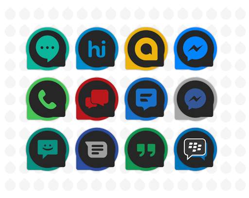 PixelDew Dark Icon Pack Free screenshot 3