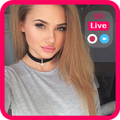 Video call stream Live Tips أيقونة